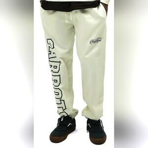 NWT Carrots By Anwar Carrots XS Mens SWEATPANTS Jogger Homestead Off White/Green
